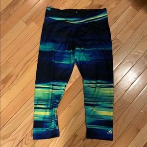 Adidas cropped workout leggings